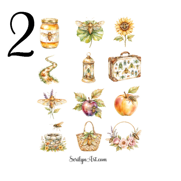 Golden Cicadas Sticker Sheet