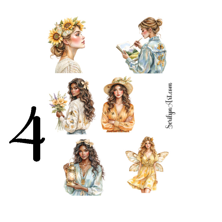 Golden Cicadas Sticker Sheet