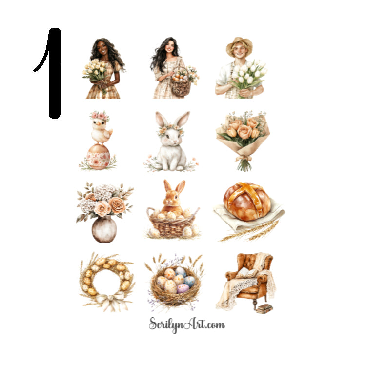 Golden Hour Easter Sticker Sheet