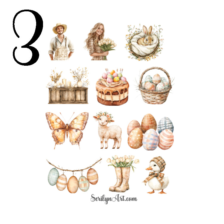 Golden Hour Easter Sticker Sheet