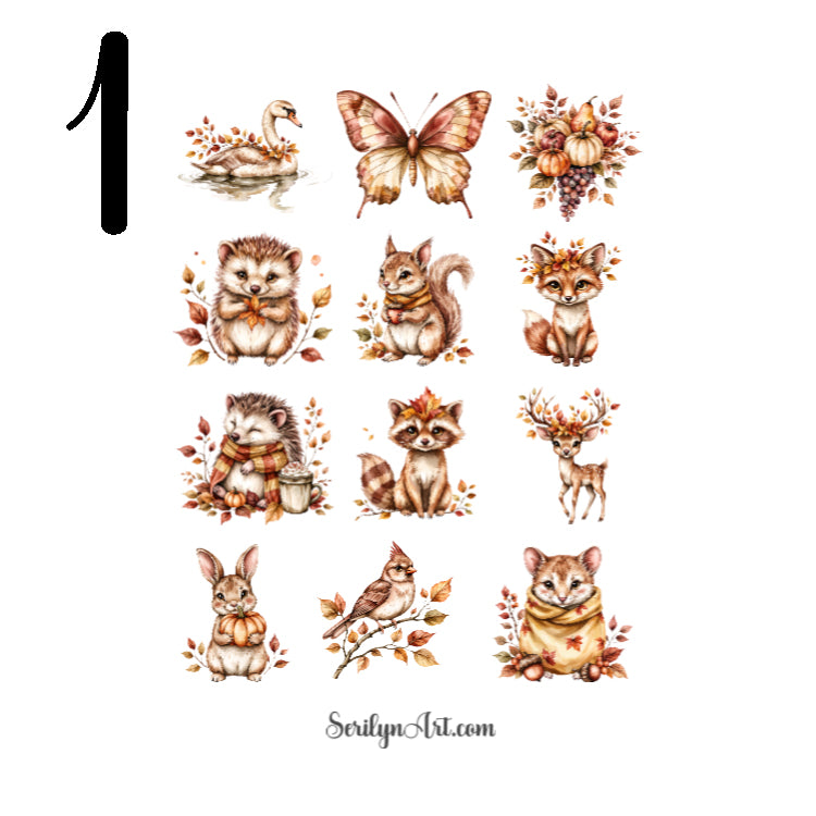 Golden Leaves Sticker Sheet