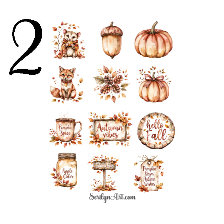 Golden Leaves Sticker Sheet