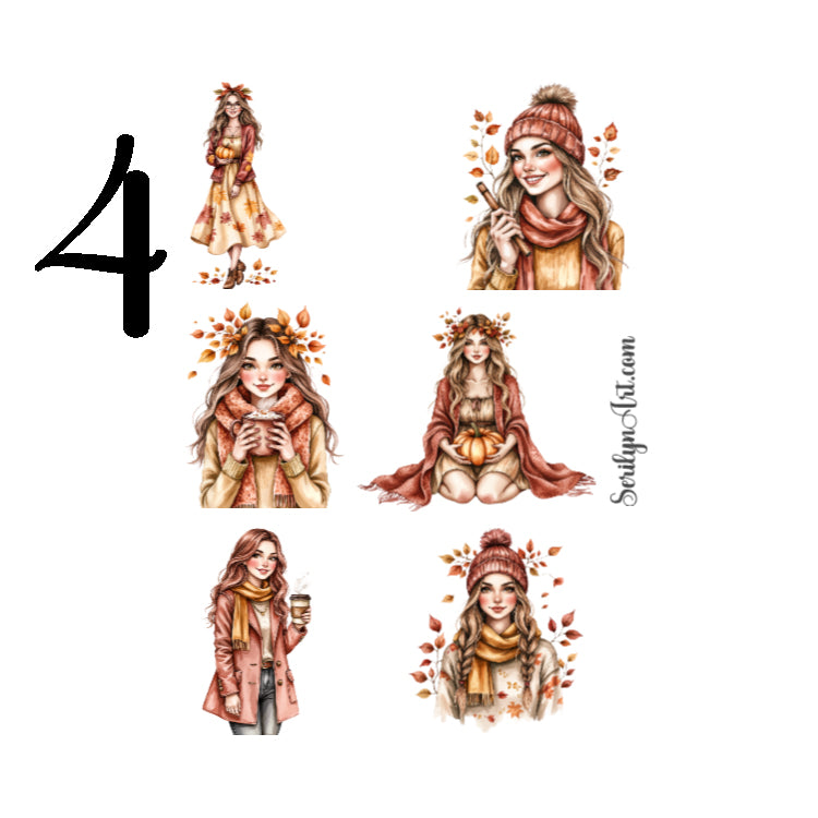 Golden Leaves Sticker Sheet