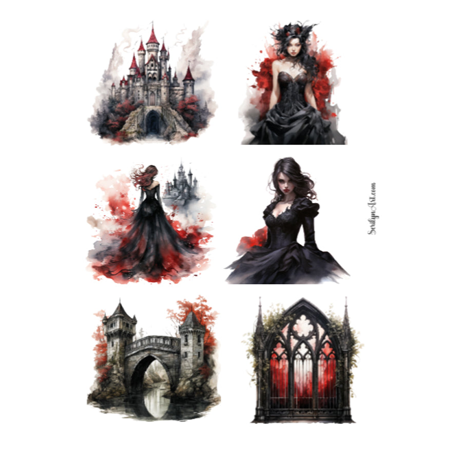 Gothic Castle Sticker Sheet