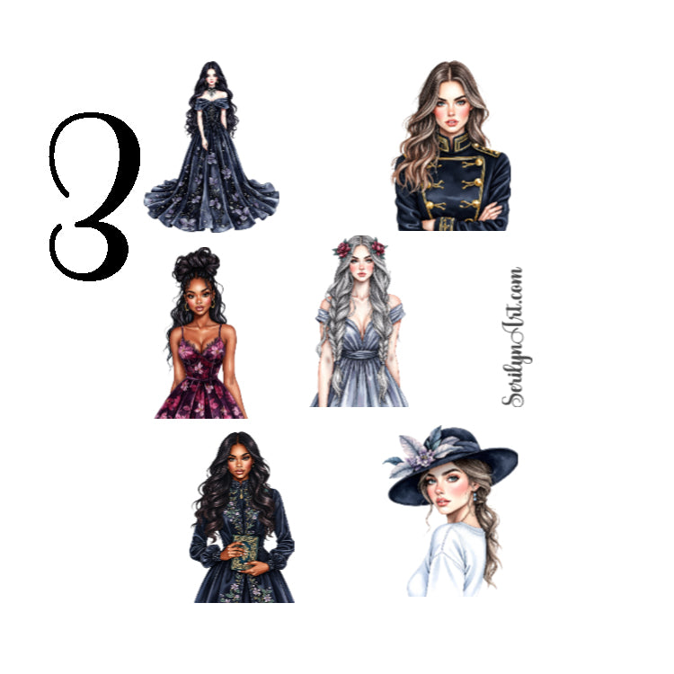 Gothic Diary Sticker Sheet