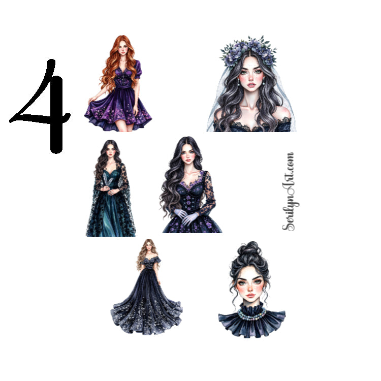 Gothic Diary Sticker Sheet