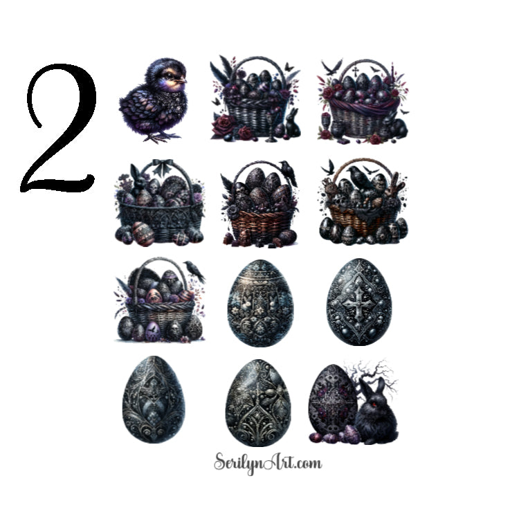 Gothic Easter Sticker Sheet