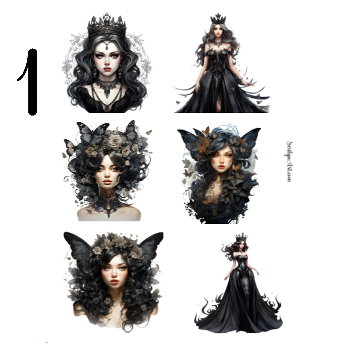 Gothic Fairytale Sticker Sheet