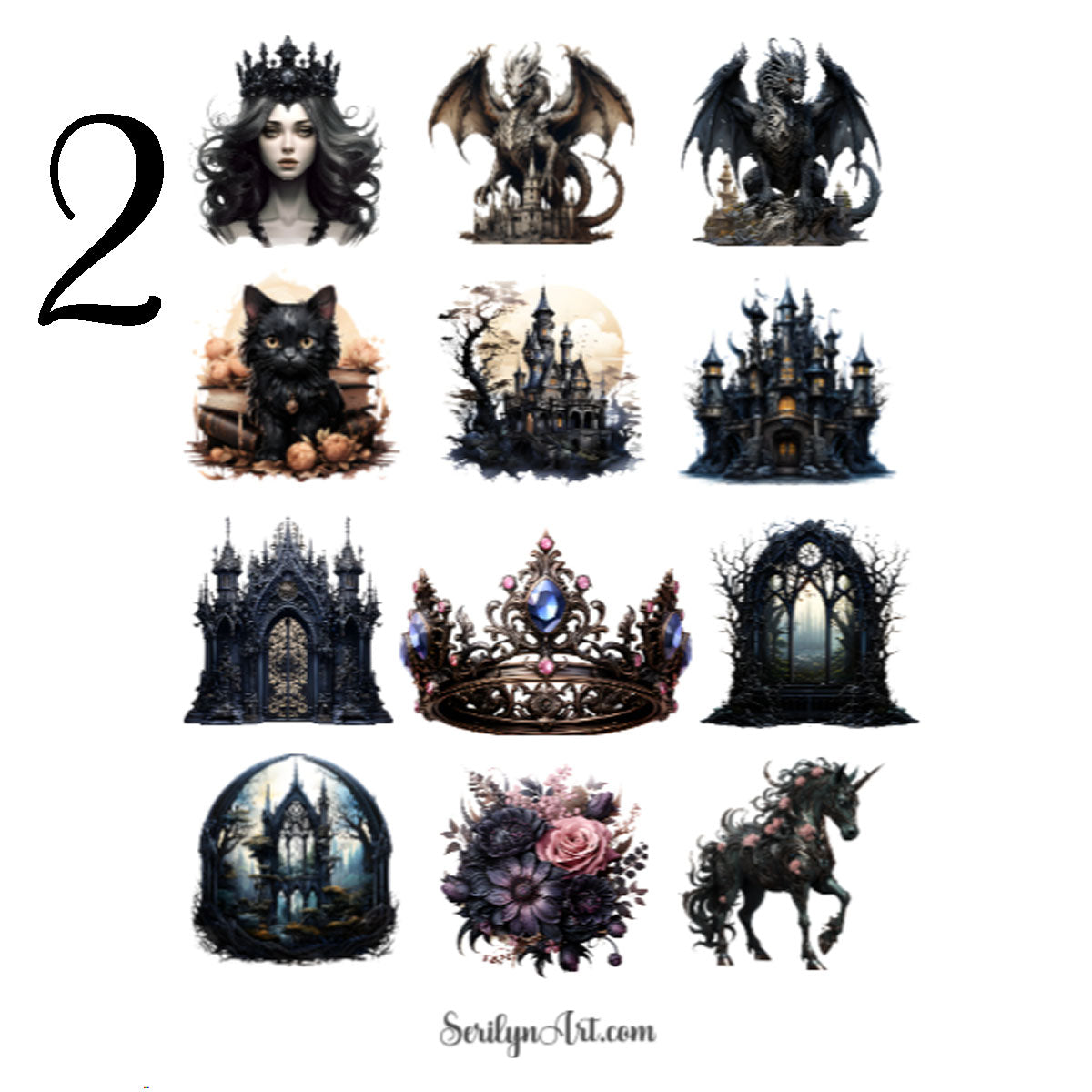 Gothic Fairytale Sticker Sheet