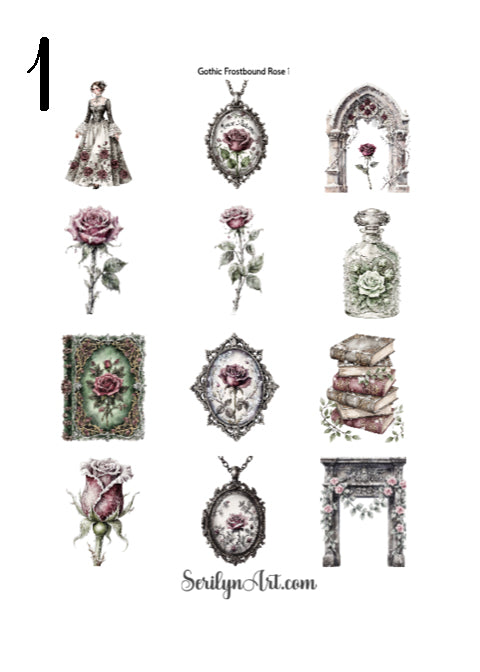 Gothic Frostbound Rose