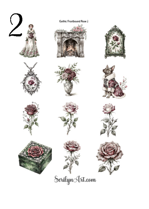 Gothic Frostbound Rose