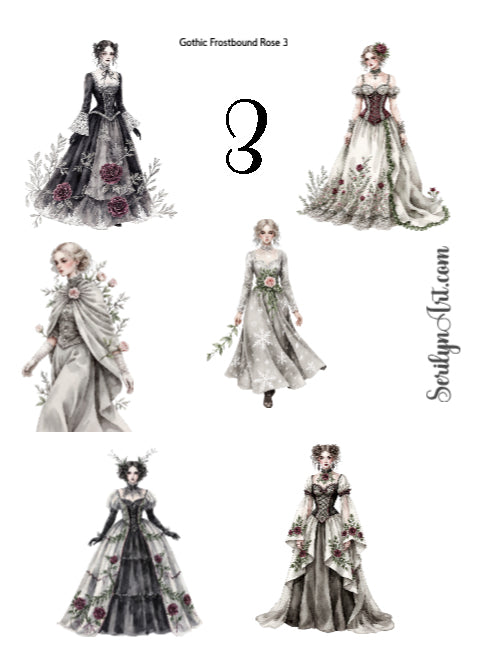 Gothic Frostbound Rose