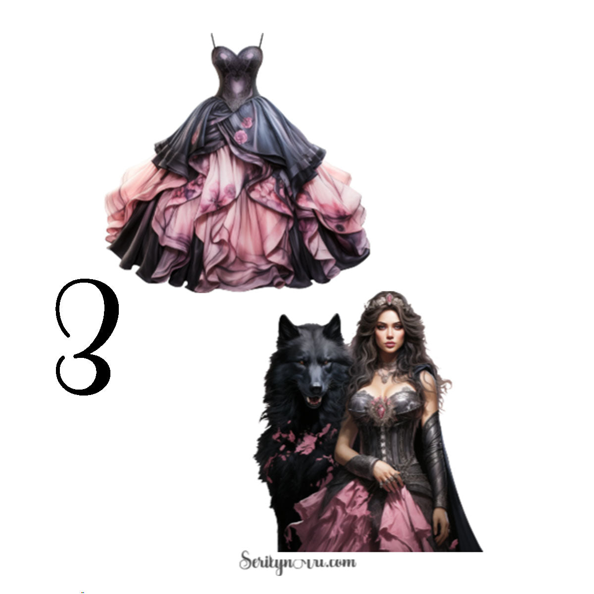 Gothic Princess Sticker Sheet