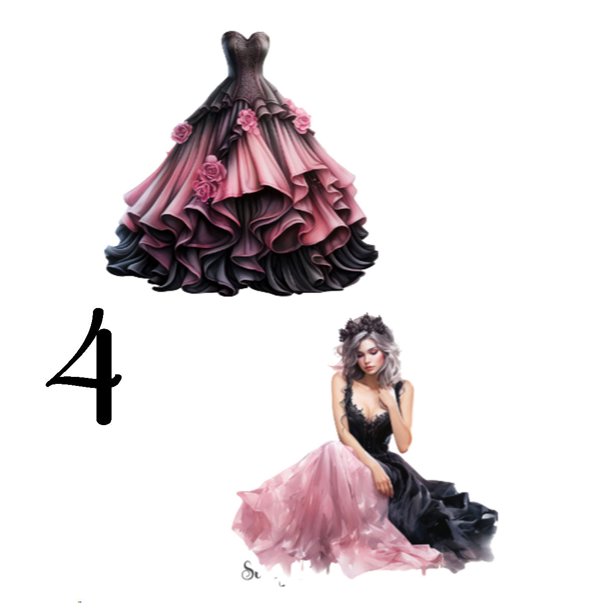 Gothic Princess Sticker Sheet