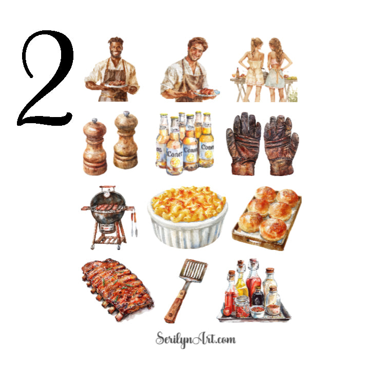Grill Party Sticker Sheet