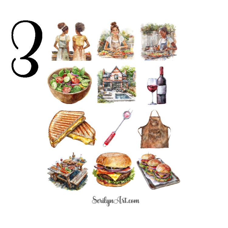 Grill Party Sticker Sheet