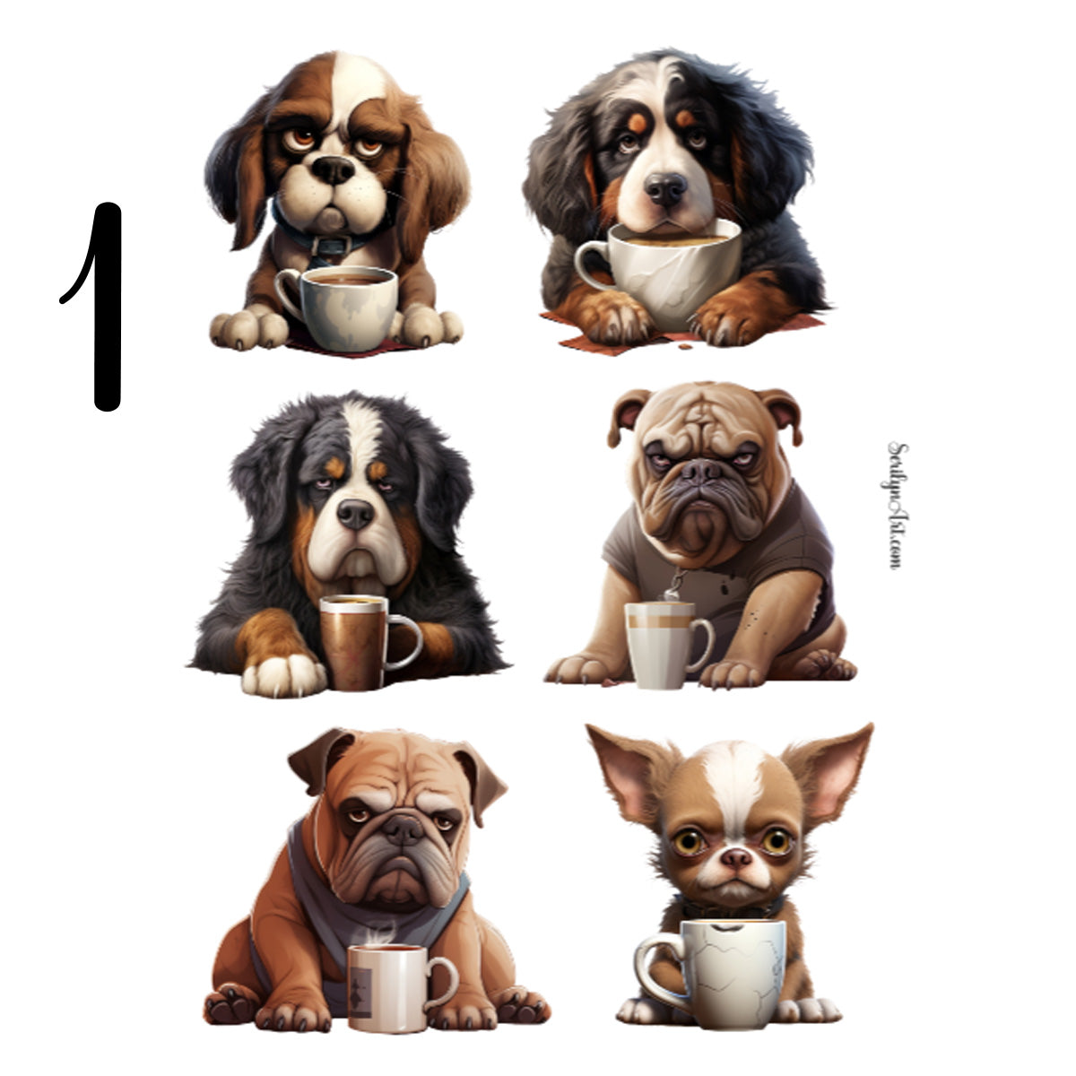 Grumpy Coffee Dogs 2