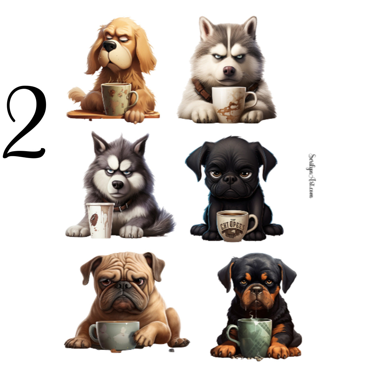 Grumpy Coffee Dogs 2