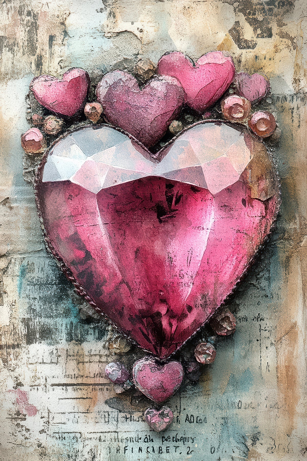 Pink Grunge Love 3