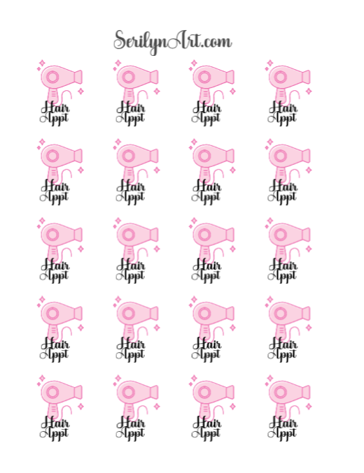 Hair Appointment Scripts and Icons