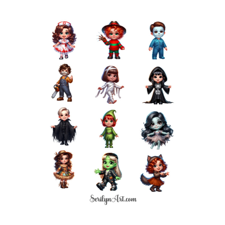 Halloween Babies Sticker Sheet