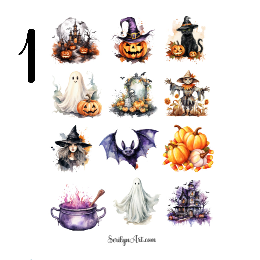 Halloween Decor Sticker Sheet