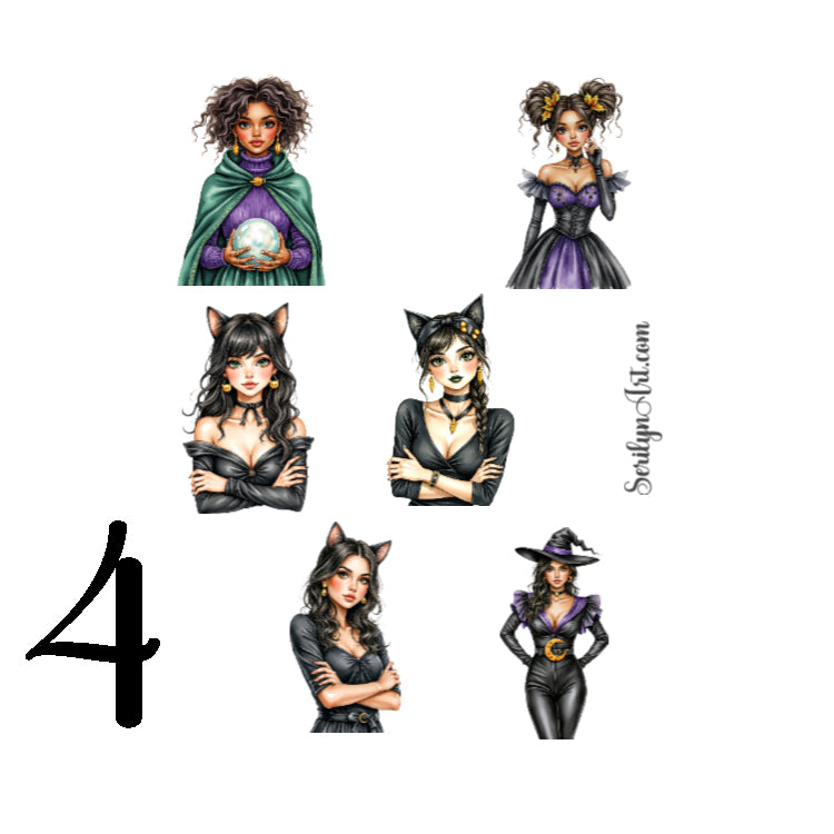 Halloween Dress Up Sticker Sheet