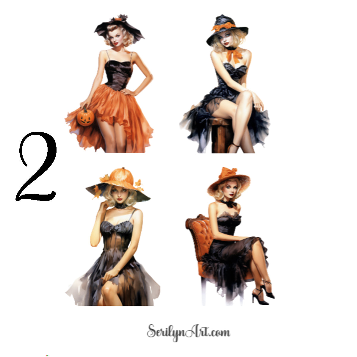 Halloween Pin Up Sticker Sheet