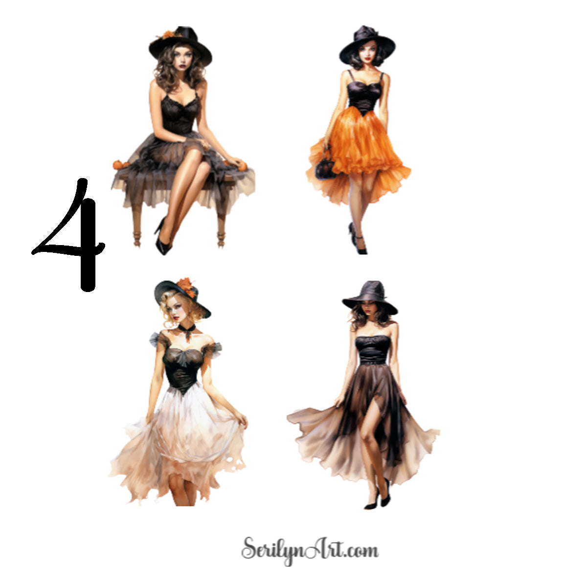 Halloween Pin Up Sticker Sheet