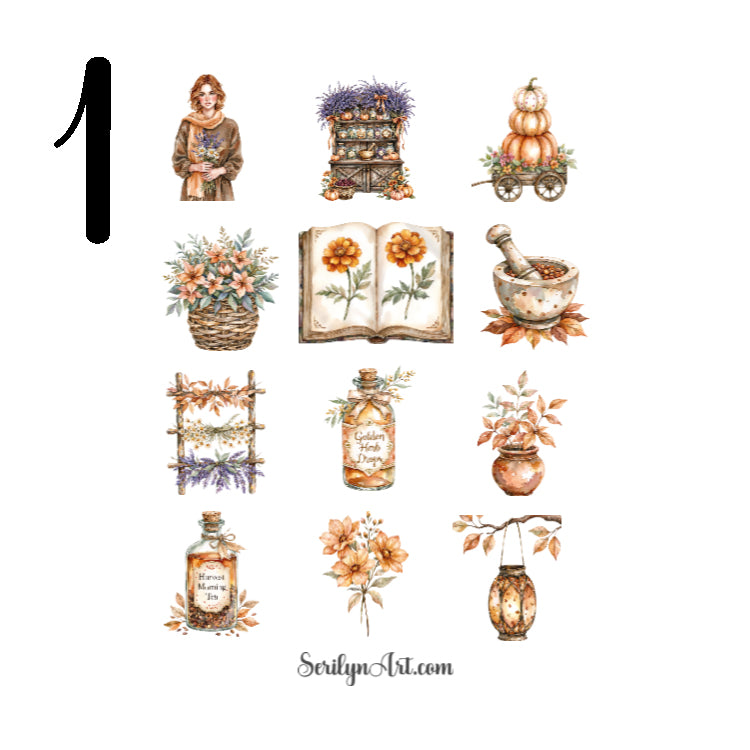Harvest Grove Apothecary Sticker Sheet