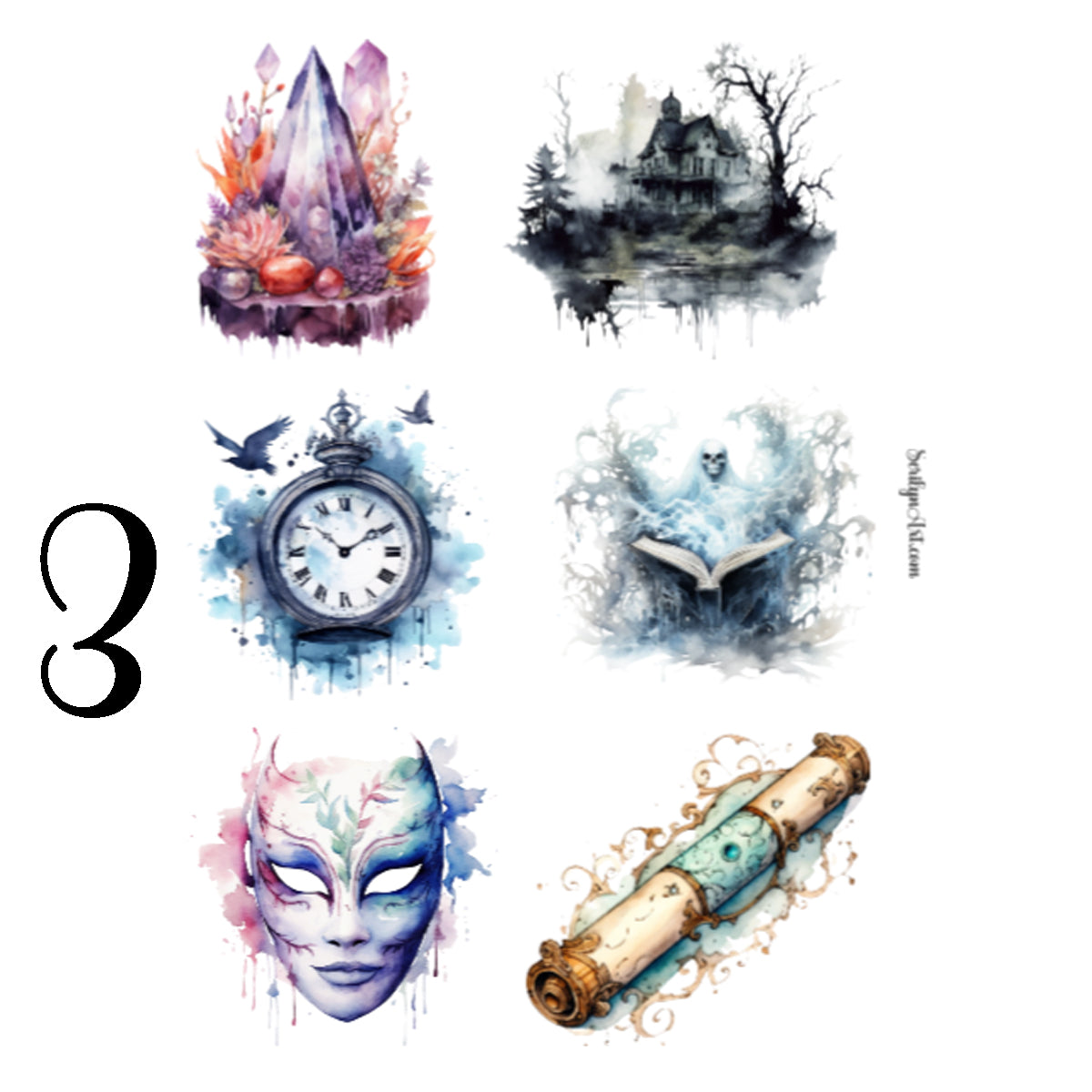 Haunted Artifacts Sticker Sheet