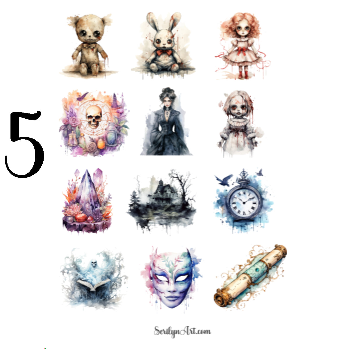 Haunted Artifacts Sticker Sheet