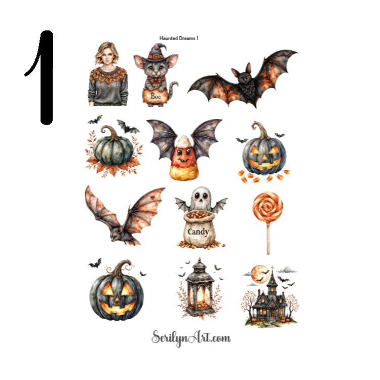 Haunted Dreams Sticker Sheet