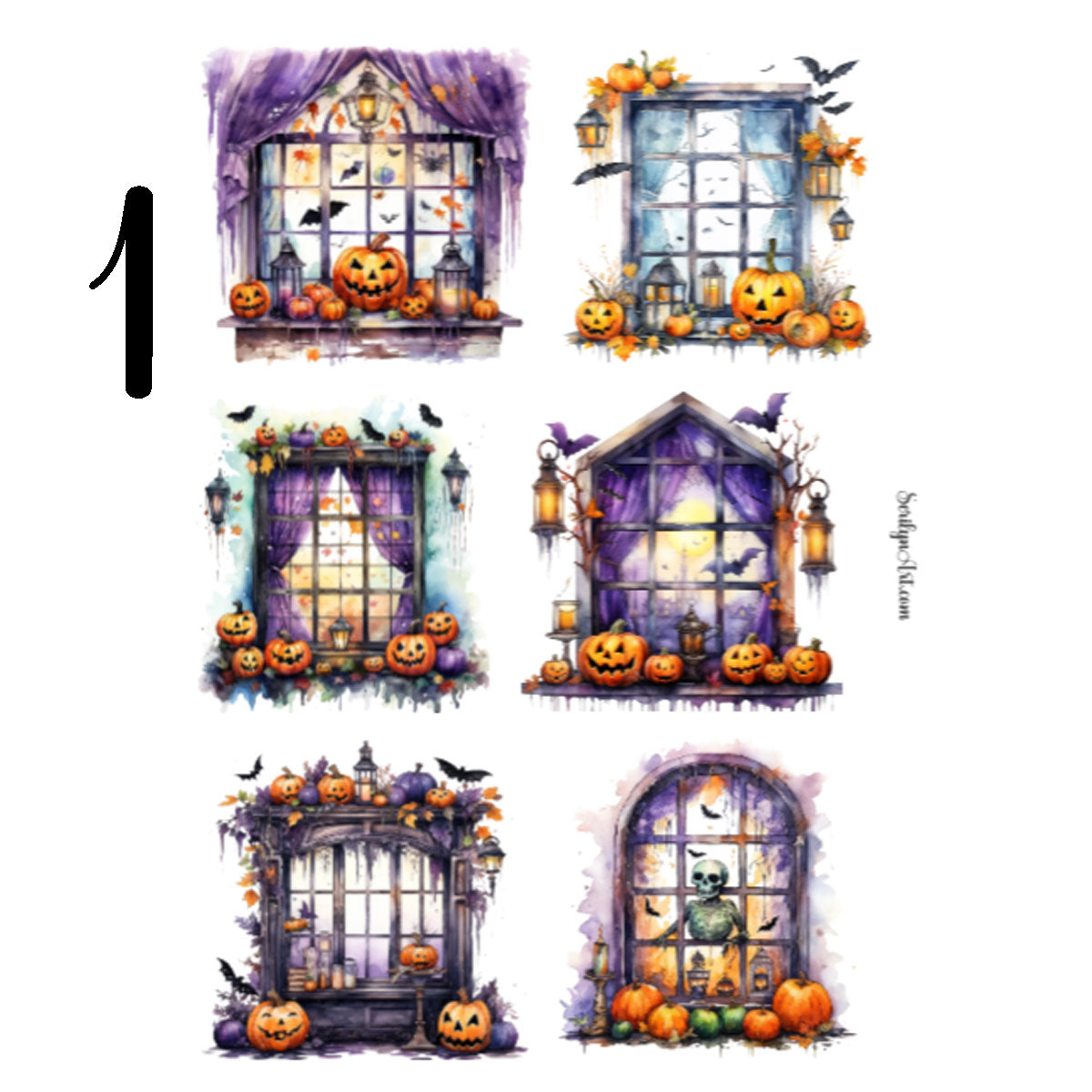 Haunted Windows Sticker Sheet
