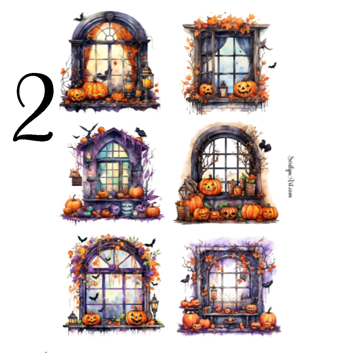 Haunted Windows Sticker Sheet