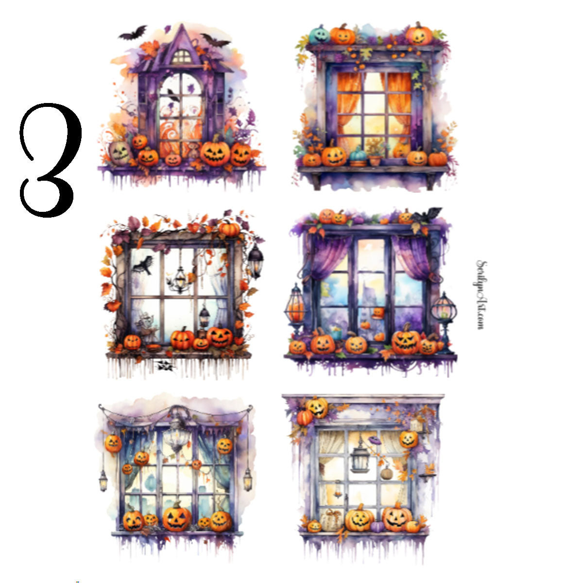 Haunted Windows Sticker Sheet