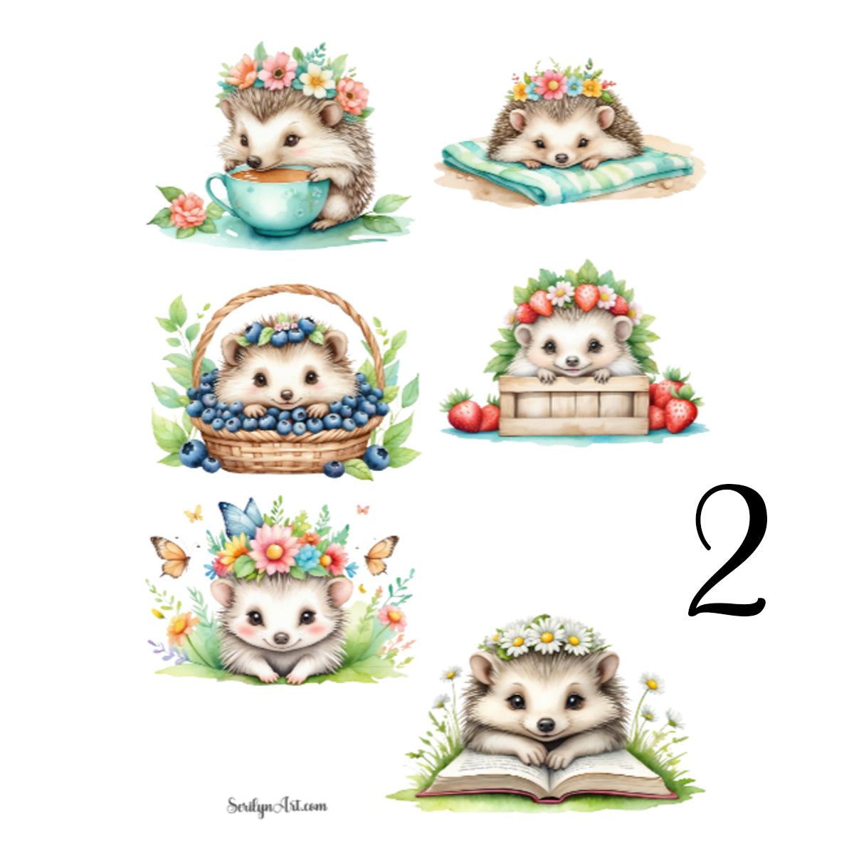 Hedgehogs Sticker Sheet