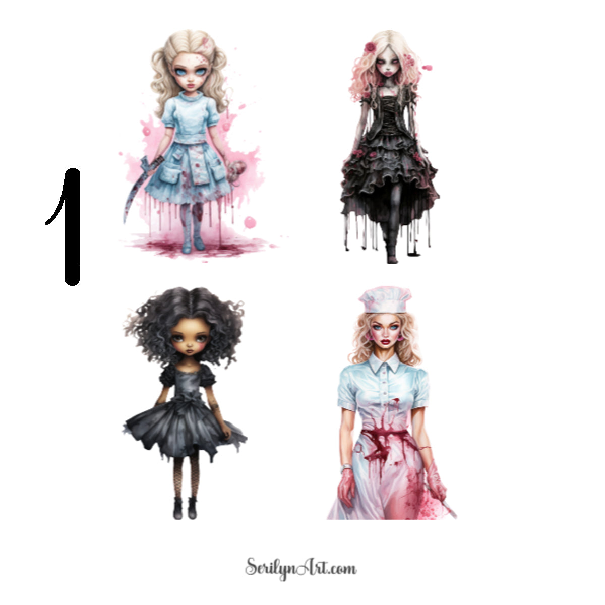 Horror Dolls Sticker Sheet