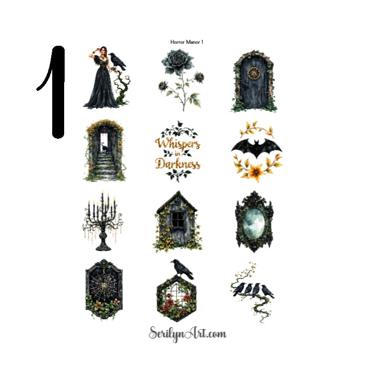Horror Manor Sticker Sheet