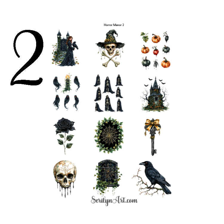 Horror Manor Sticker Sheet
