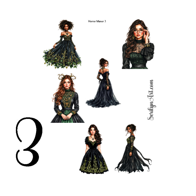 Horror Manor Sticker Sheet