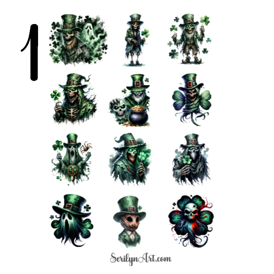 Horror St. Pattys Day Sticker Sheet