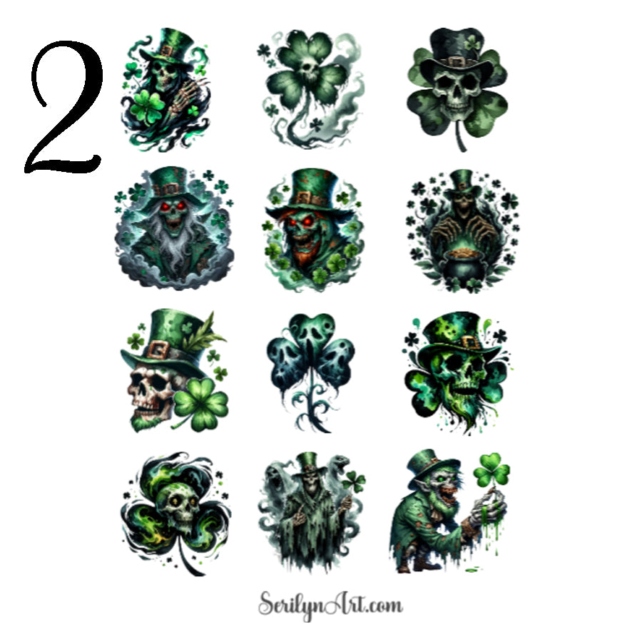 Horror St. Pattys Day Sticker Sheet