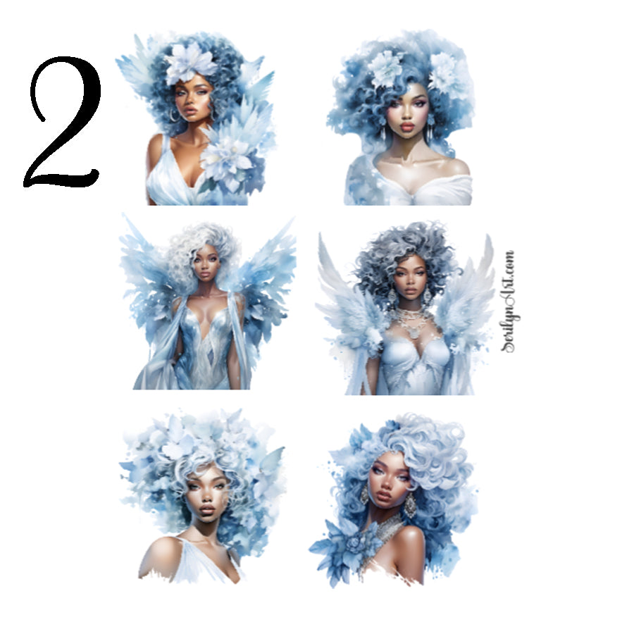 Ice Angel Sticker Sheet