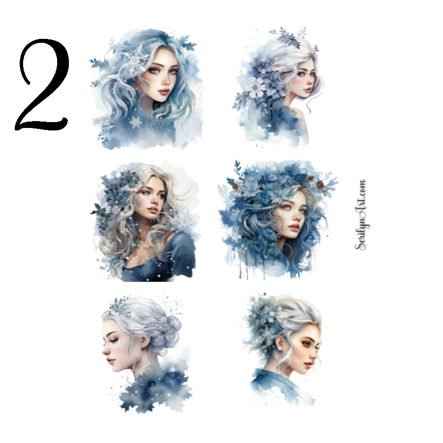 Ice Princesses Sticker Sheet