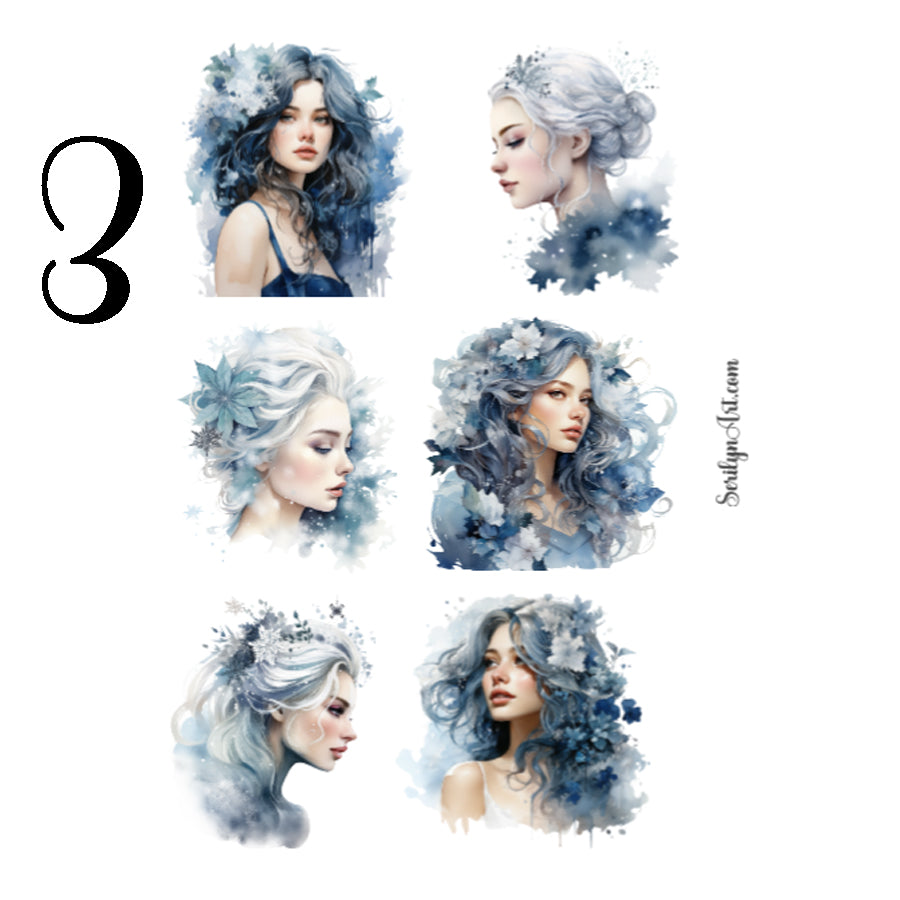 Ice Princesses Sticker Sheet