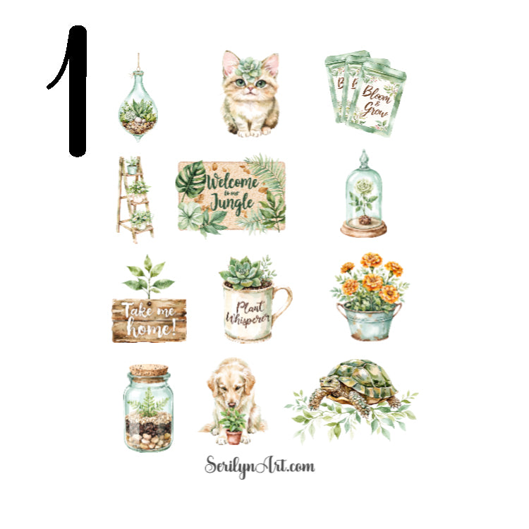 I Love Plants Sticker Sheet