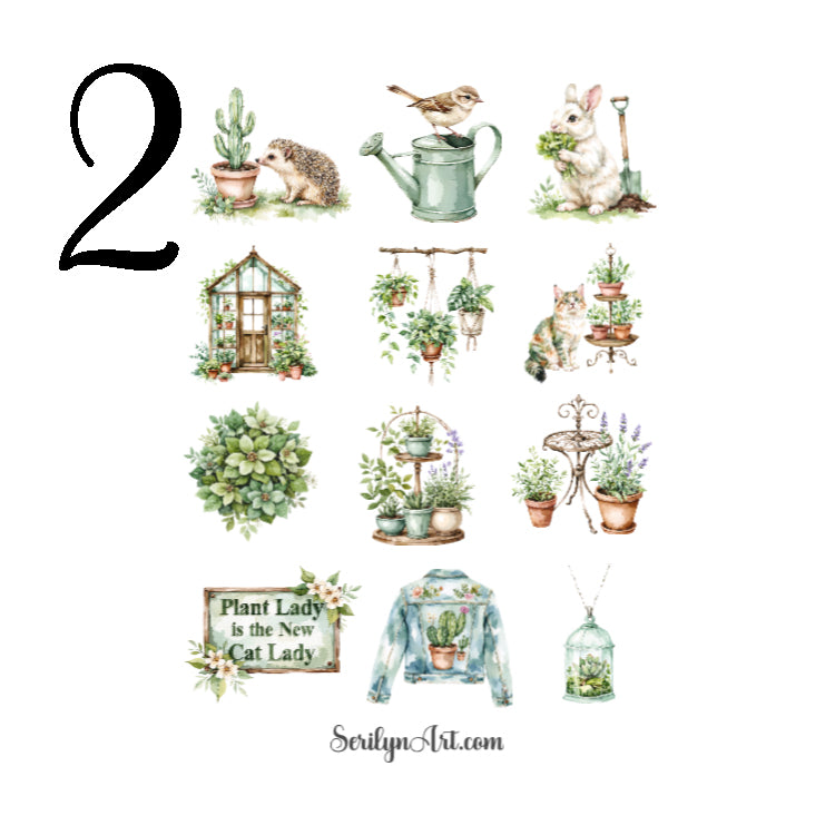 I Love Plants Sticker Sheet