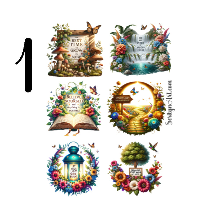 Inspirational Quotes Sticker Sheet