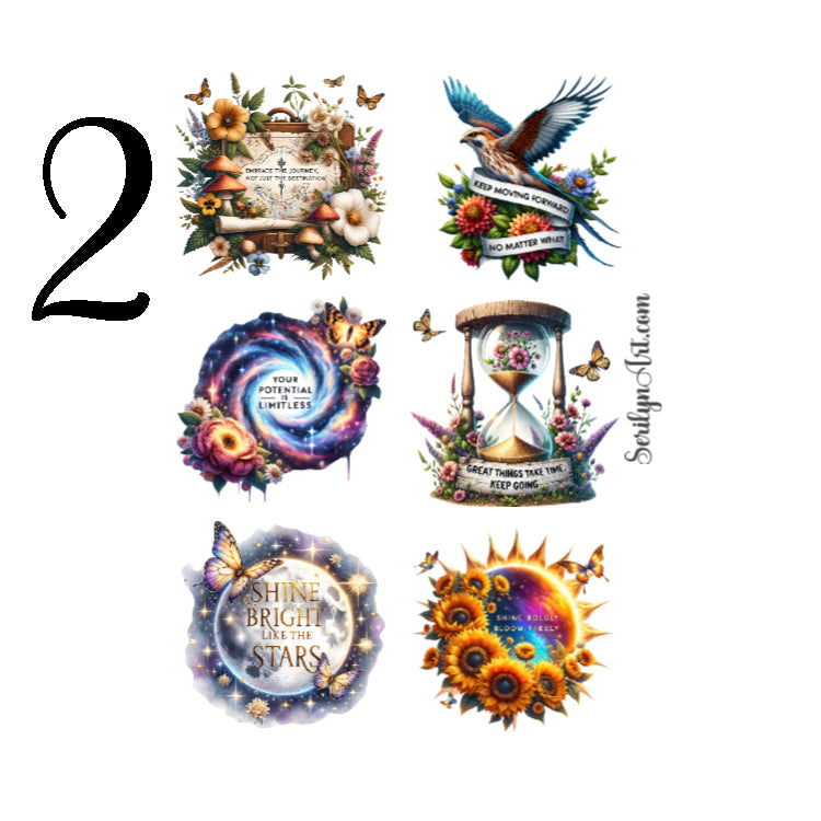 Inspirational Quotes Sticker Sheet